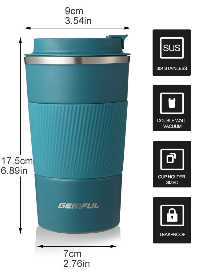 GEMFUL - Travel Coffee Mug Stainless Steel Vacuum Ice and Hot Drinks Insulated Tumbler for Home Office Outdoor Works - Image 1