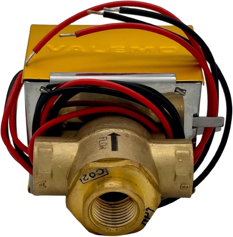 Valemo V3222-A1S Motorized Zone Valve, 3-way, 1/2" Threaded NPT, Normally Closed, 24 VAC with End Switch - Image 3