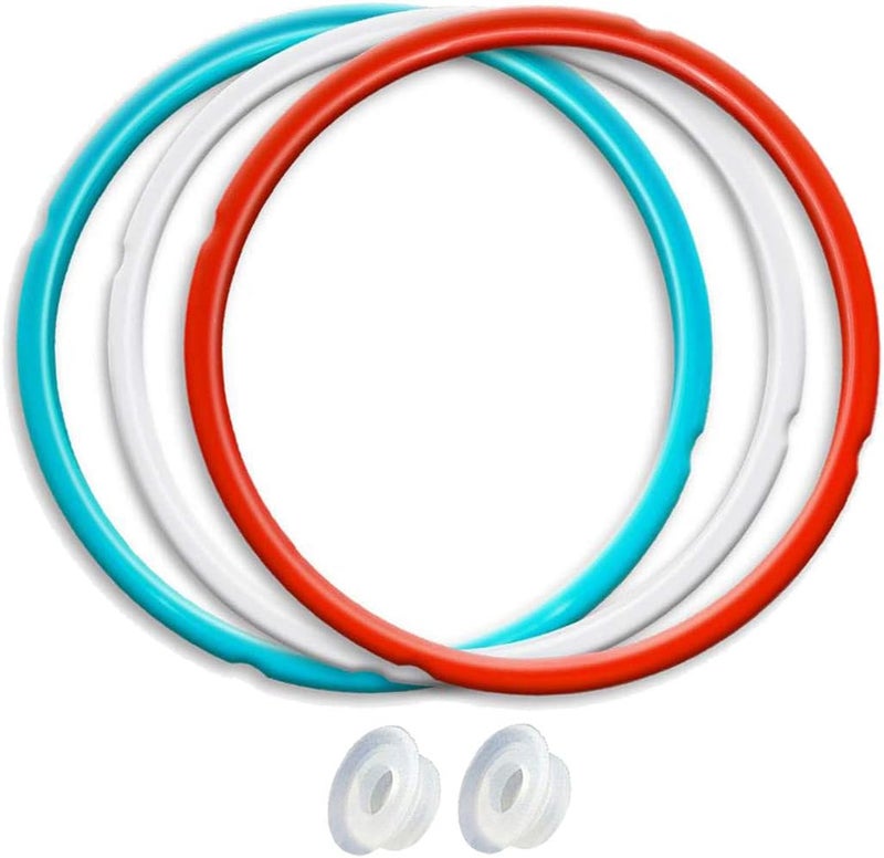 Newkiton Silicone Sealing Ring 3-Pack for 8Qt Pressure Cookers - Dishwasher Safe Food-Grade Replacement Gasket Compatible with Instant Pot 8Qt Models: IP-DUO80, IP-LUX80, Ultra, Duo Plus, Viva. - Image 1