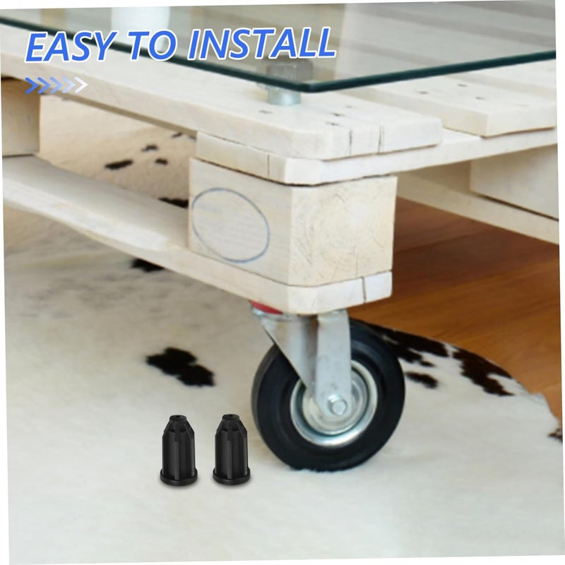 PartyKindom 5 Caster Stem Sleeve Inserts For Enhanced Furniture Stability Office Home Storage - Image 3