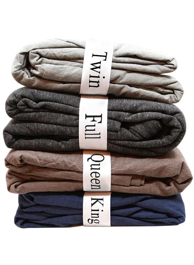 ECOHomes Bed Sheet Organizer and Storage Size Label Bands | Bed Sheets Set Organizers for Linen Closet Organization - Elastic Bedding Band Labels for Organizing Bedsheet (Full 4PCs Pack | Simple) - Image 1