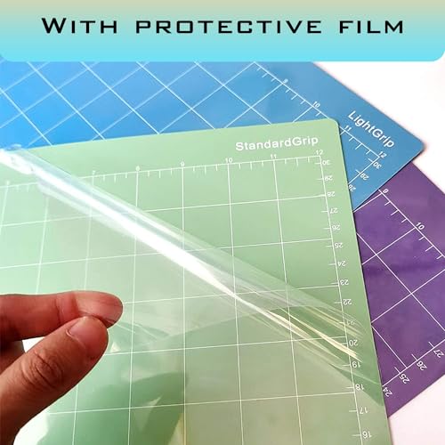LOPASA Cutting Mat for Cricut Joy Xtra, 8.5x12 StandardGrip & LightGrip & StrongGrip Adhesive Cutting Mats Set, Joy Extra Accessories and Supplies(3 Variety Sheets) - Image 5