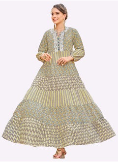SARA Sara Scroll Print Jalabiya  - Image 1