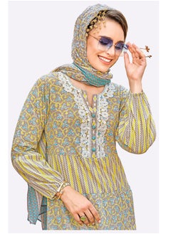 SARA Sara Scroll Print Jalabiya  - Image 4