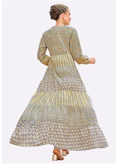 SARA Sara Scroll Print Jalabiya  - Image 3
