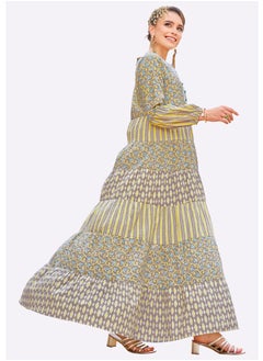 SARA Sara Scroll Print Jalabiya  - Image 2