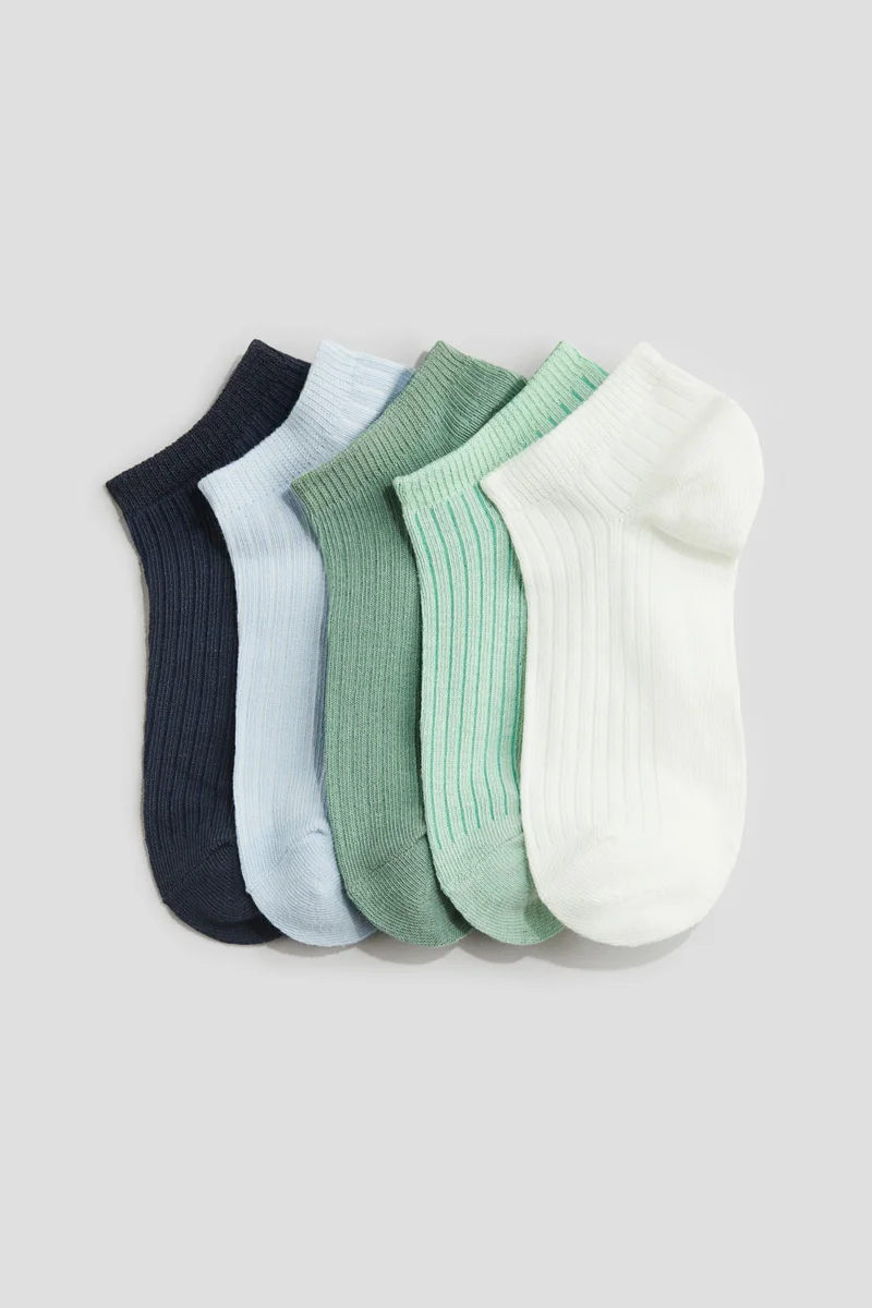 H&M 5-pack rib-knit trainer socks
