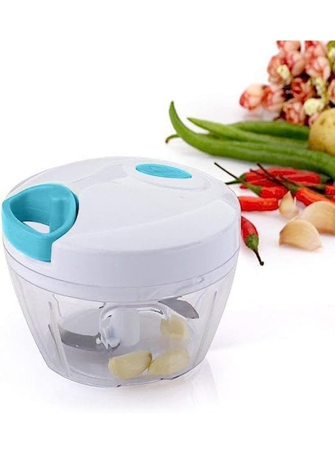 ATM Easy Spin Cutter, Manual Vegetable and Fruit Chopper with Hand-Pull Mechanism  - Image 3