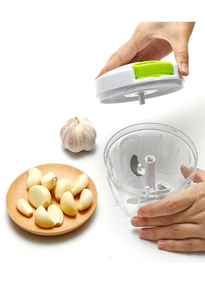 ATM Easy Spin Cutter, Manual Vegetable and Fruit Chopper with Hand-Pull Mechanism  - Image 5