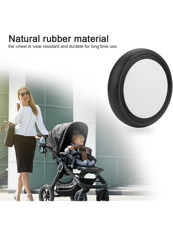 Baby Stroller Wheel Tool Perfect Replace 360 Degree Rotation Alloy Stroller Wheel For Yoya Kids Carriage(A Pair Of Rear Wheels) - Image 3