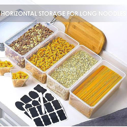 IMPREXO airtight plastic containers for kitchen storage containers for kitchen airtight kitchen containers set Set Of 10, Transparent - Image 2