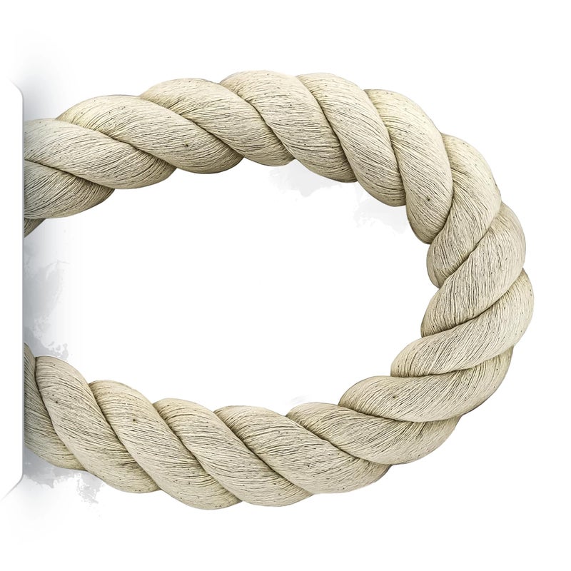 Pelican Rope 100% Cotton Twisted Rope, Natural Macrame Cord for Crafts, Pet Toys, Safe for Animals, DIY, Gardening,Indoor/Outdoor, Soft, Durable, Low-Stretch, 1/4" x 10 ft - Image 2