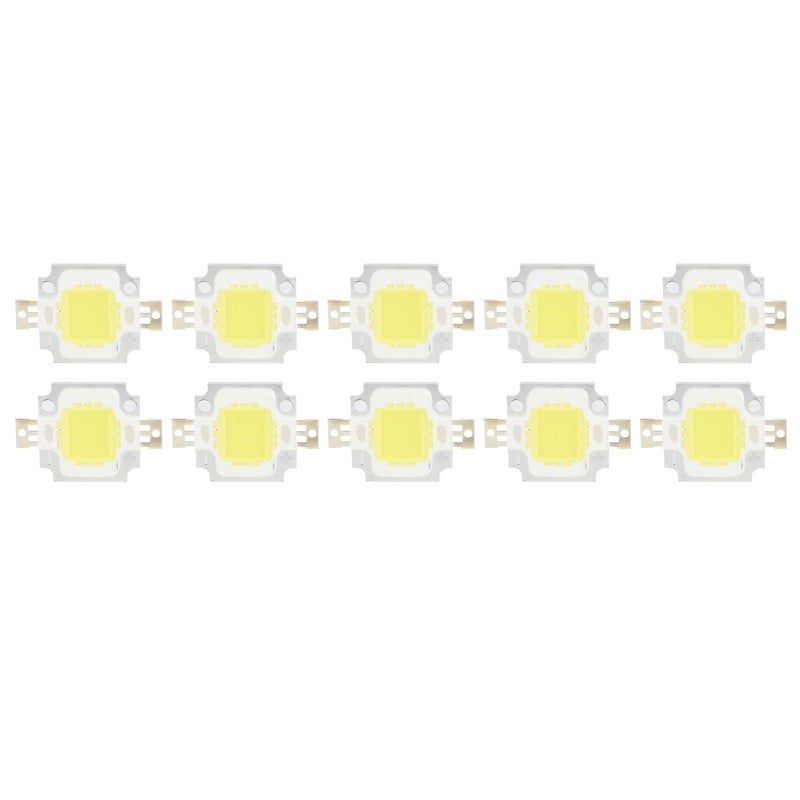 10PCS COB Light Source 10W /6500K Integrated LED Chip 12V/700mA for DIY Lamp Accessories Pure White Light - Image 3