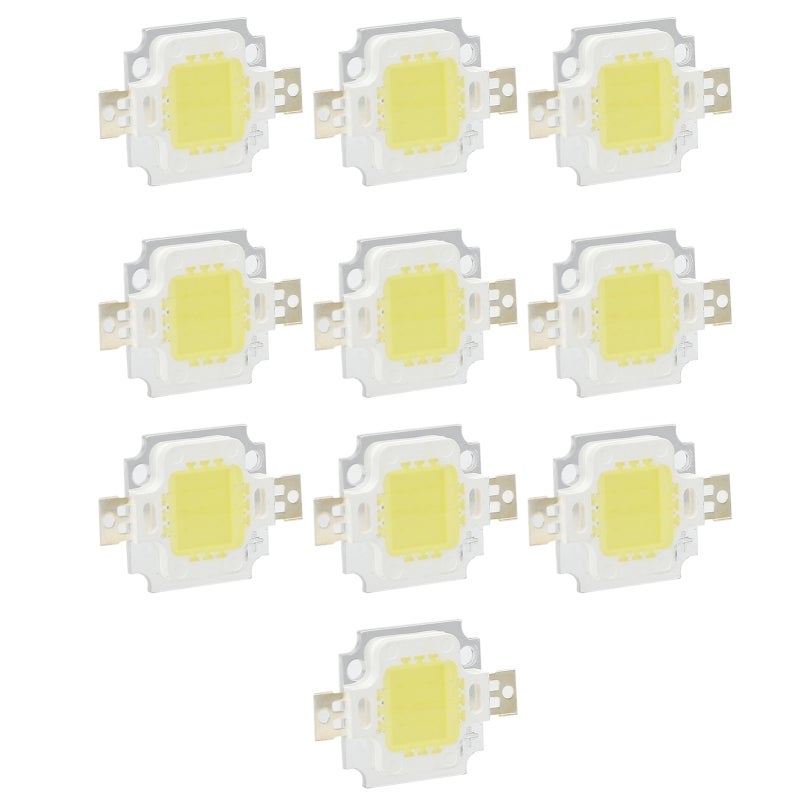 10PCS COB Light Source 10W /6500K Integrated LED Chip 12V/700mA for DIY Lamp Accessories Pure White Light - Image 5