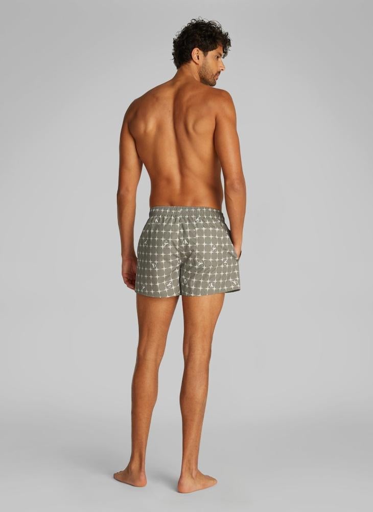 Calvin Klein Jeans Short Printed Swim Shorts With Drawstring  - Image 2