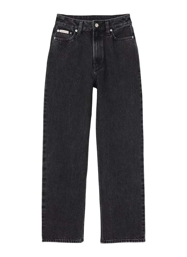 Calvin Klein Jeans CK ESSENTIAL BLACK Essential Barrel Jeans for Women | Best Price UAE