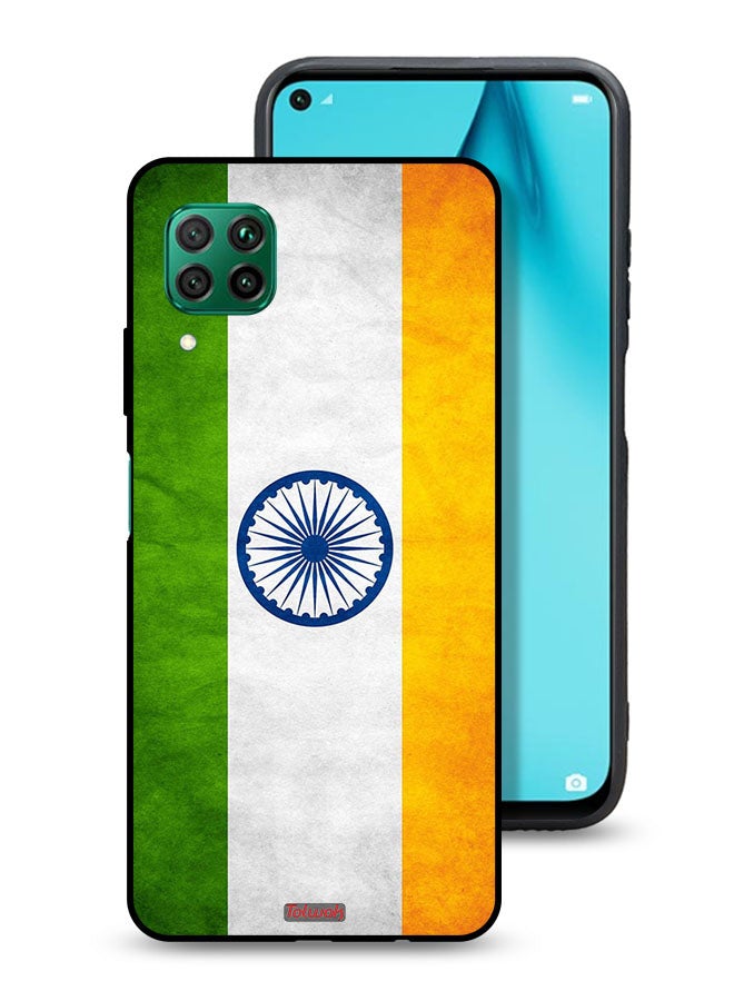 Tolwak Huawei P40 lite 4G Protective Case Cover Luminous Indian Flag - Image 1