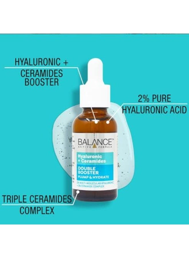 بالانس أكتيف فورميولا تركيبة متوازنة نشطة حمض الهيالورونيك + سيراميدات معزز مزدوج (30 مل) - يحتوي على مكونات نشطة مبتكرة تخترق البشرة لترطيبها. - Image 4