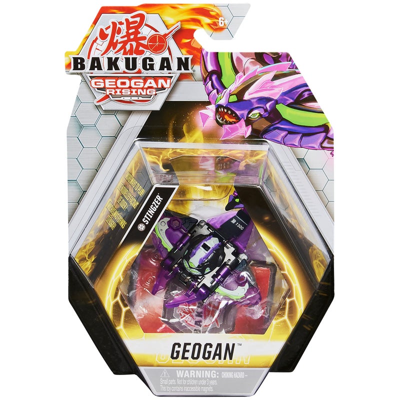Bakugan Geogan, Stingzer, Geogan Rising Collectible Action Figure and Trading Cards - Image 1