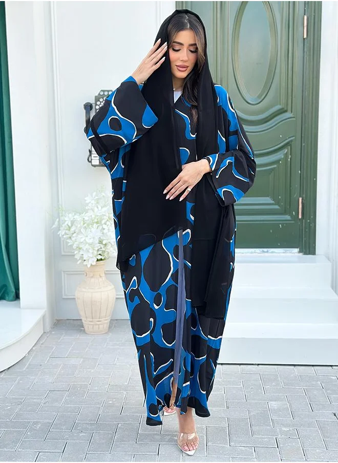 Fennah Chiffon Bisht abaya