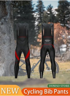 Generic 3D Gel Padded Cycling Bib Pants,Cycling Pants,Cycling Bib Trousers Autumn Winter Thermal 3D Gel Padded Cycling Bib Pants Mountain Bike Pants Bicycle Tights  - Image 1