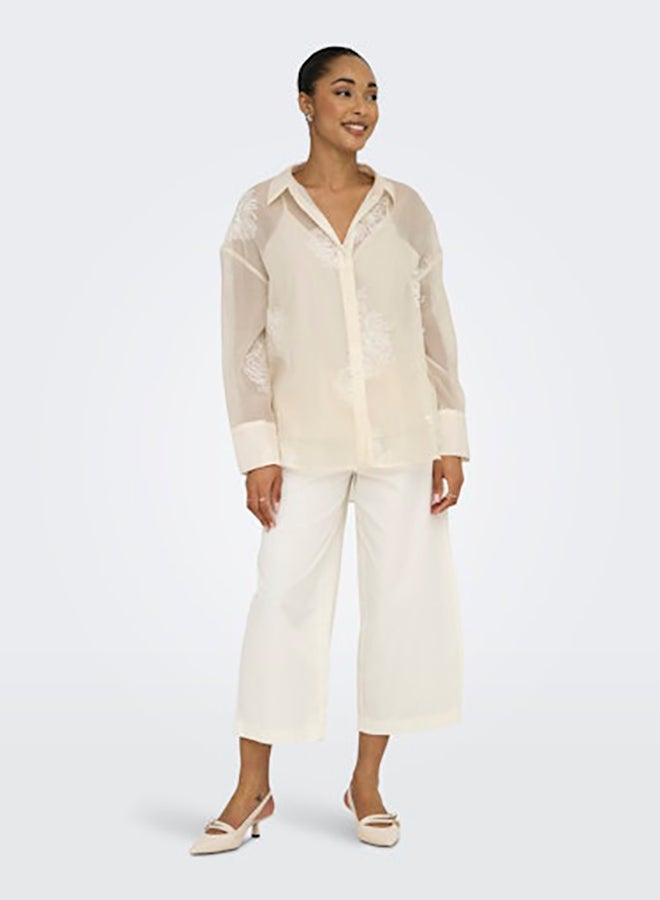 ONLY Onloregon Anna Life Ls Emb Shirt Wvn - Image 4