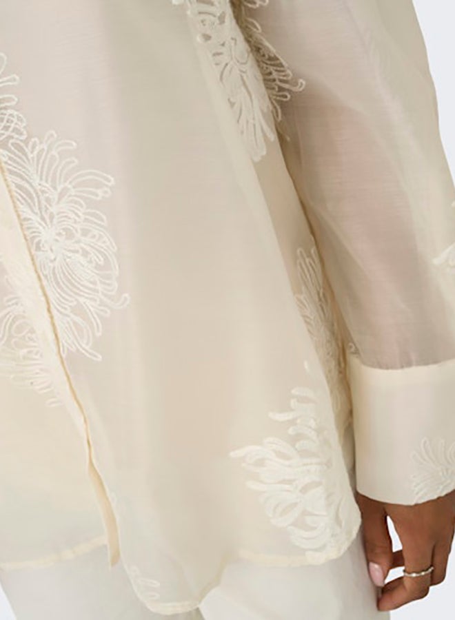 ONLY Onloregon Anna Life Ls Emb Shirt Wvn - Image 5