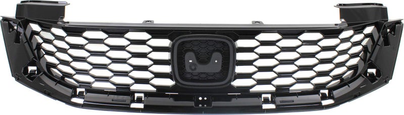 Generic Garage-Pro Grille Assembly Compatible with 2013-2015 Honda Accord Painted Black Shell and Insert, Coupe  - Image 1