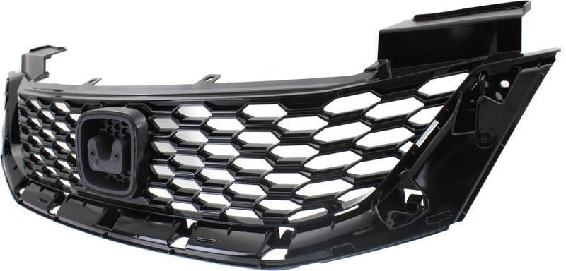 Generic Garage-Pro Grille Assembly Compatible with 2013-2015 Honda Accord Painted Black Shell and Insert, Coupe  - Image 2