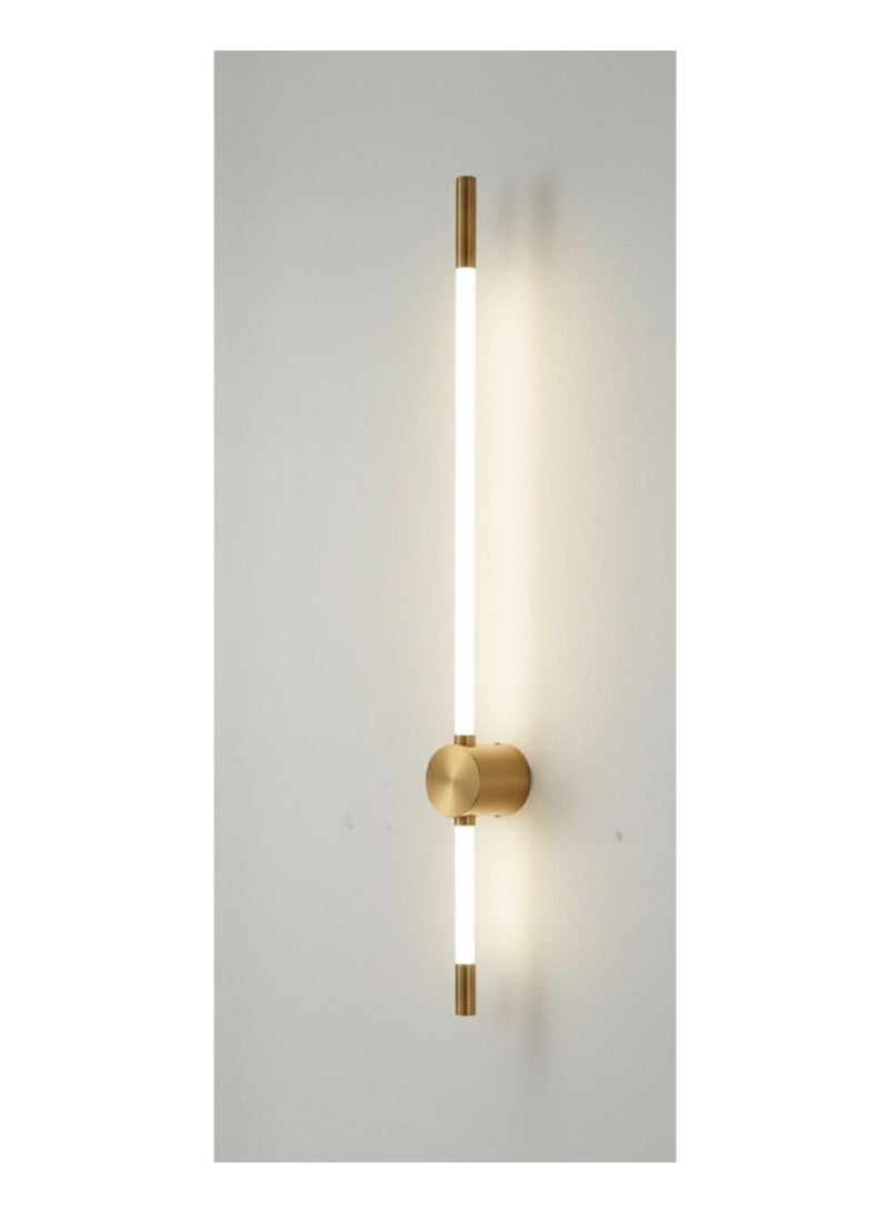 Modern Linear LED Wall Sconce, Golden - Image 1