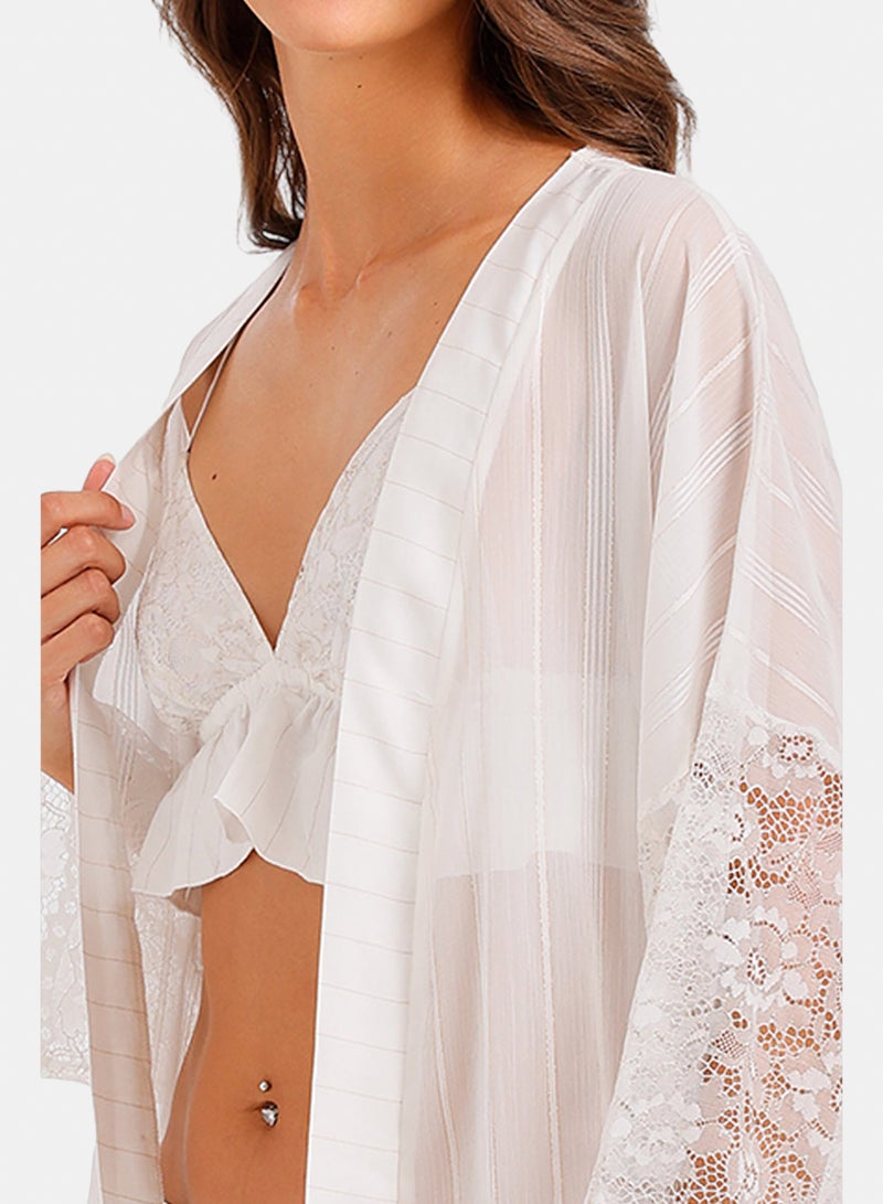 Carina Lace Details 3-Piece Pyjama - Image 4
