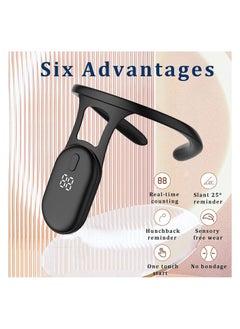 Y&D Intelligent Posture Corrector Trainer, Motion Sensing Upper Back Shoulder Brace Clavicle Chest Support, Hanging Correction Strapless, Vibrate Reminder, Universal for Men and Women  - Image 5