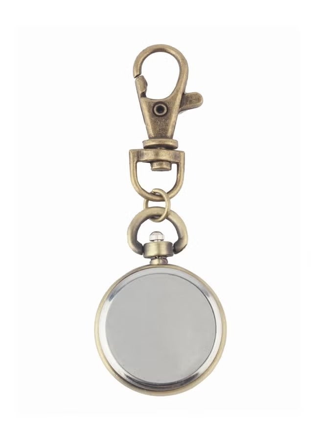 Men's Women's Retro Keyring Bronze Analog Pocket Watch - Image 3