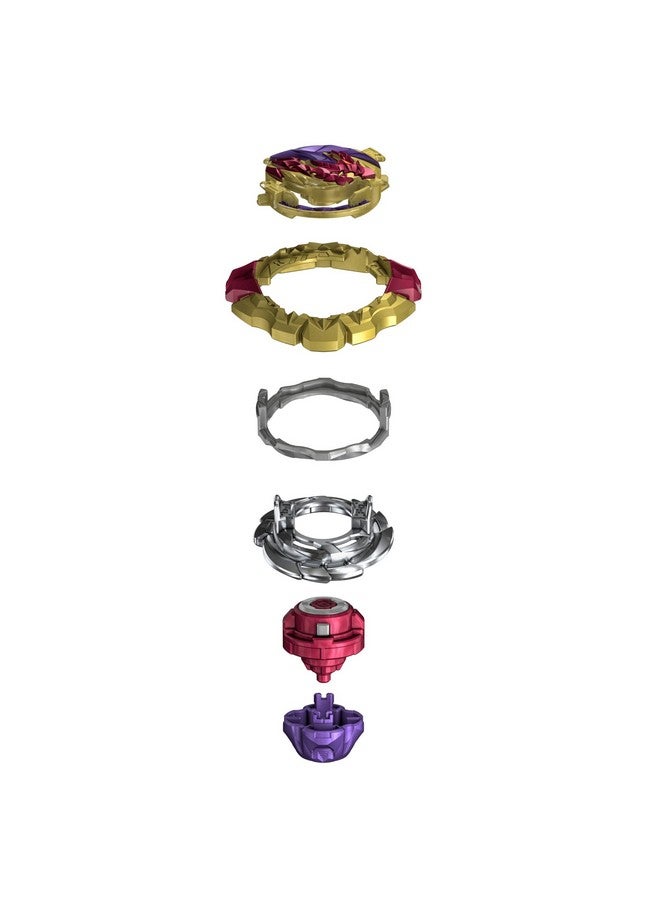 بي بليد مجموعة ألعاب بي بليد الدوارة ذات القمة المبتدئة Burst Quaddrive Stone Linwyrm L7، لعبة قتال بي بليد مع قاذف للأطفال بعمر 8 سنوات فما فوق، لعبة بي بليد الأصلية من Hasbro - Image 3