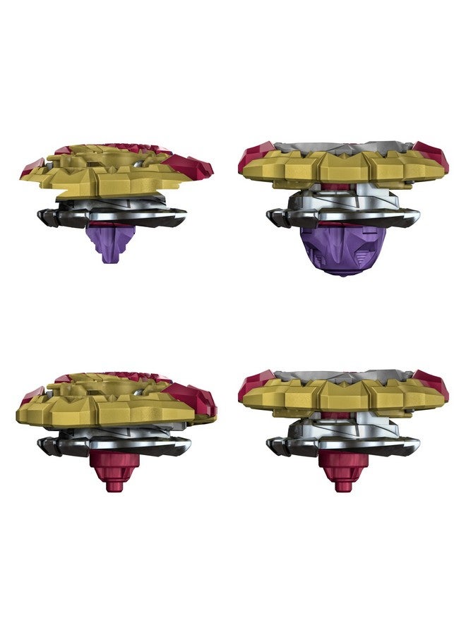بي بليد مجموعة ألعاب بي بليد الدوارة ذات القمة المبتدئة Burst Quaddrive Stone Linwyrm L7، لعبة قتال بي بليد مع قاذف للأطفال بعمر 8 سنوات فما فوق، لعبة بي بليد الأصلية من Hasbro - Image 4
