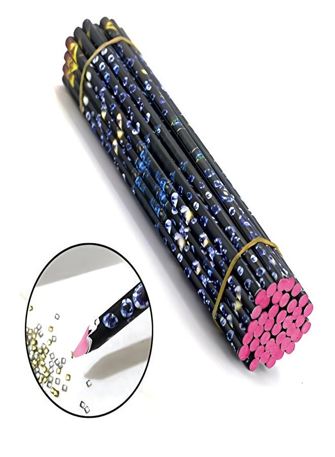 JacobsParts 2pcs JacobsParts Wax Pen Tool Rhinestone Diamond Picker Applicator for Nail Art Jewelery DIY Crafts Decor, Pink - Image 2