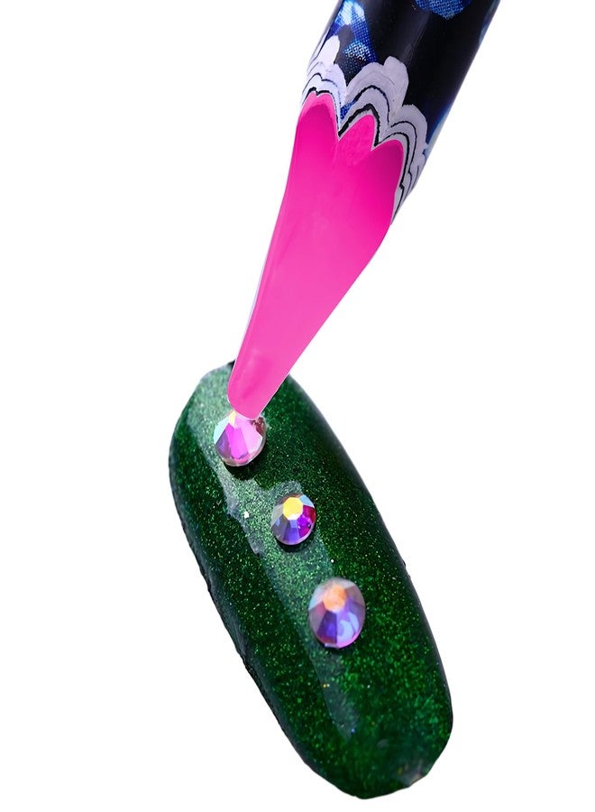 JacobsParts 2pcs JacobsParts Wax Pen Tool Rhinestone Diamond Picker Applicator for Nail Art Jewelery DIY Crafts Decor, Pink - Image 5