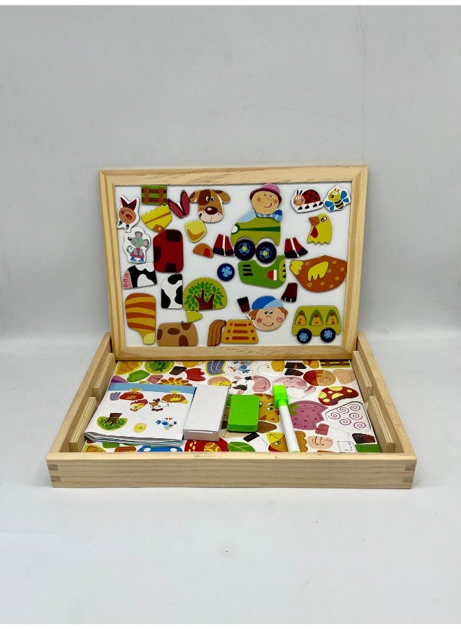 TOY GARDEN Wooden Animal Alphabet Puzzle Board – Educational Wooden Puzzle Toy for Toddlers | Preschool Learning ABC Board for Boys & Girls - Image 1