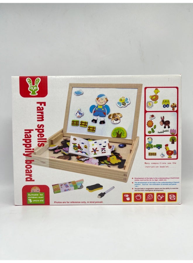 TOY GARDEN Wooden Animal Alphabet Puzzle Board – Educational Wooden Puzzle Toy for Toddlers | Preschool Learning ABC Board for Boys & Girls - Image 3