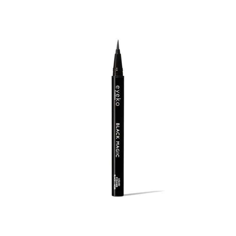 Eyeko Black Magic Liquid Eyeliner, Carbon Black - Intense - Precision Felt Tip Brush - Vegan 0.7ml - Image 1