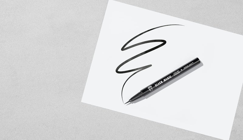 Eyeko Black Magic Liquid Eyeliner, Carbon Black - Intense - Precision Felt Tip Brush - Vegan 0.7ml - Image 4