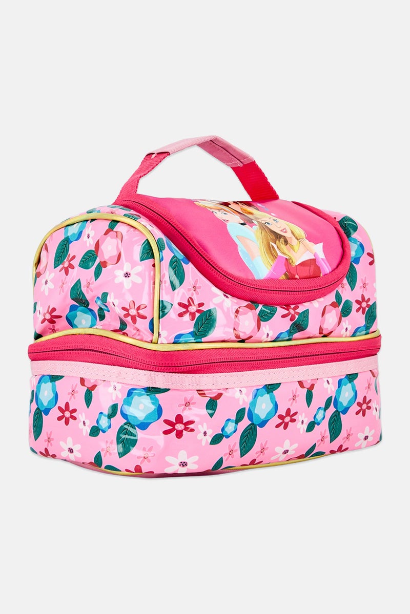 Toys For Less Kids Girl Disney Princess Floral Print Lunch Bag, Multicolor - Image 3