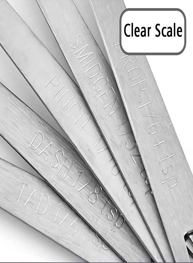 BERYLER ملاعق قياس صغيرة فردية من الفولاذ المقاوم للصدأ من BERYLER، قطعتان، سعة 1/8 ملعقة صغيرة (0.625 مل)، ملاعق قياس فردية صغيرة فقط - Image 4