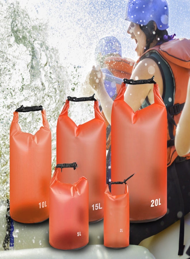 2L / 5L / 10L / 15L / 20L Foldable Waterproof PVC Dry Bag Backpack for Swimming Rafting Kayaking Boating Fishing Storage Bag pink 2L - Image 4