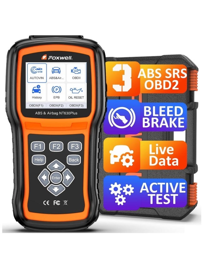 Foxwell NT630 PLUS OBD2 AutoMaster ABS Airbag SRS Res et Tool - Image 1
