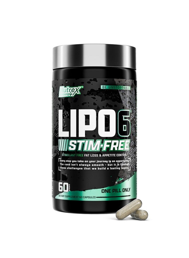 Nutrex Research Nutrex Research LIPO SIX Stim-Free Metabolism & Appetite Support Supplement - Reduce Hunger | Non-Stimulant Weight Management Supplement for Women and Men - 60 Servings  - Image 1