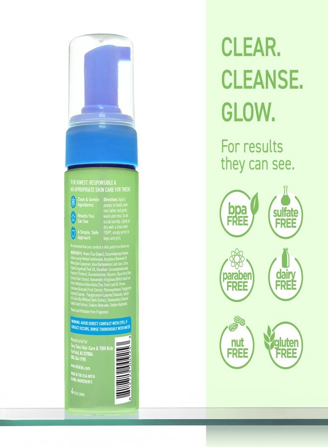 TBH Kids Spot Foam Face Wash – Gentle Daily Cleanser for Preteens & Teens – Salicylic Acid & Willow Bark for Oily & Sensitive Skin – Sulfate & Paraben-Free – 5.5 oz (Pack of 2 - Image 2