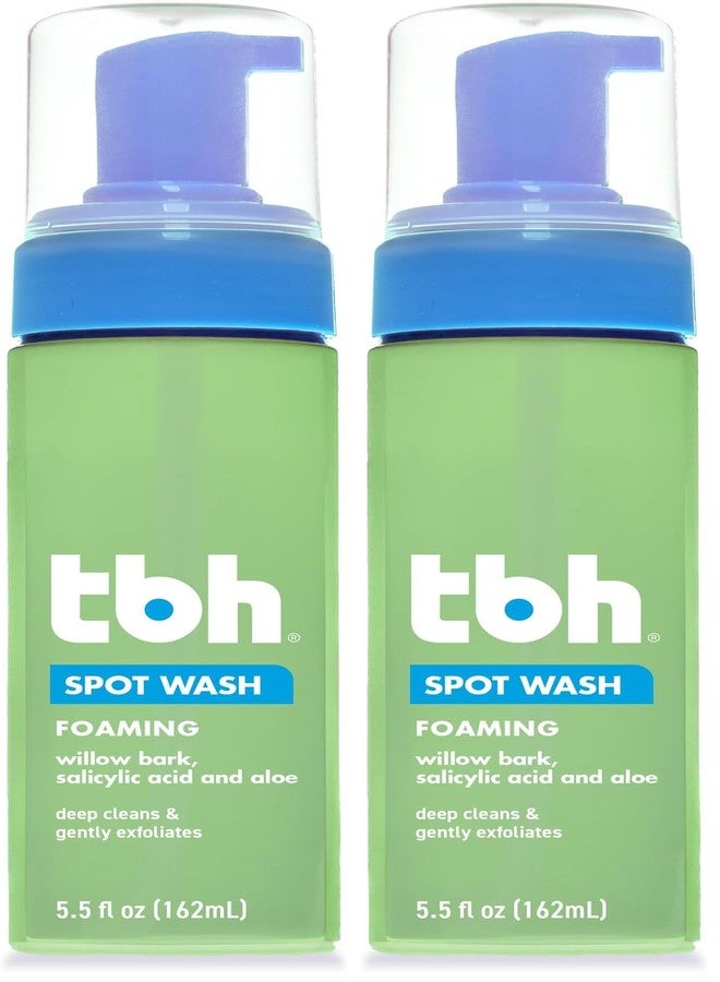 TBH Kids Spot Foam Face Wash – Gentle Daily Cleanser for Preteens & Teens – Salicylic Acid & Willow Bark for Oily & Sensitive Skin – Sulfate & Paraben-Free – 5.5 oz (Pack of 2 - Image 1