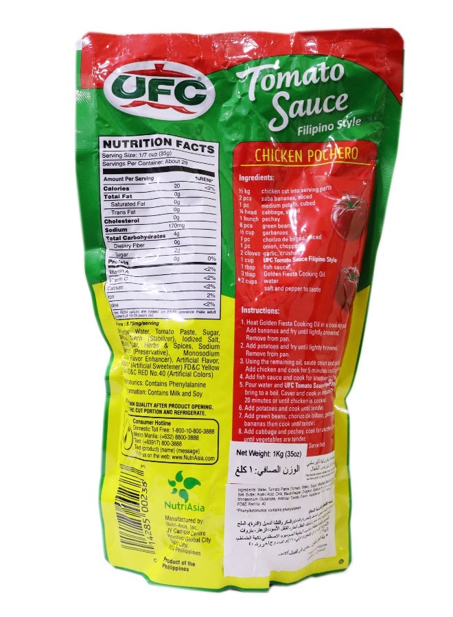 Ufc Tomato Sauce 1Kg Sweet Filipino Blend - Image 2