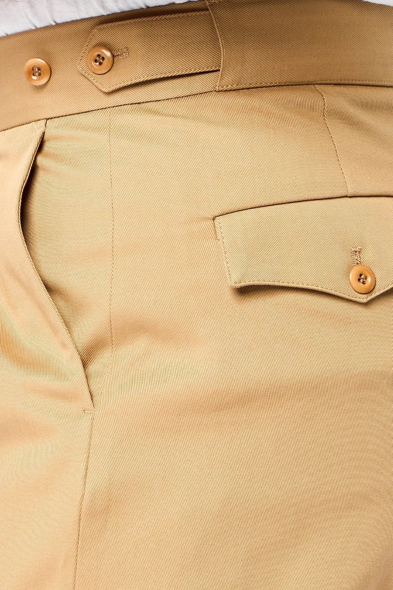 GANT Men Solid Non Stretchable Dress Pants, Tan - Image 2